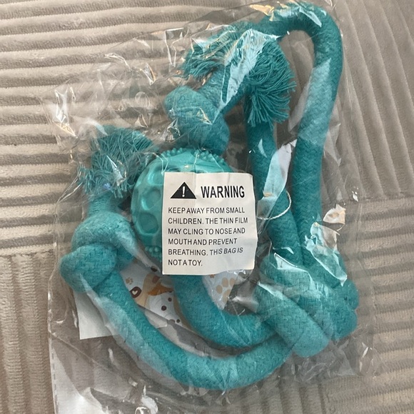 Toy for Dogs Rope with Handle + Ball, Dog Chew Toy, Dog Grinding Teeth C… - Picture 5 of 5